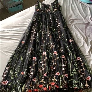 gorgeous floral prom dress